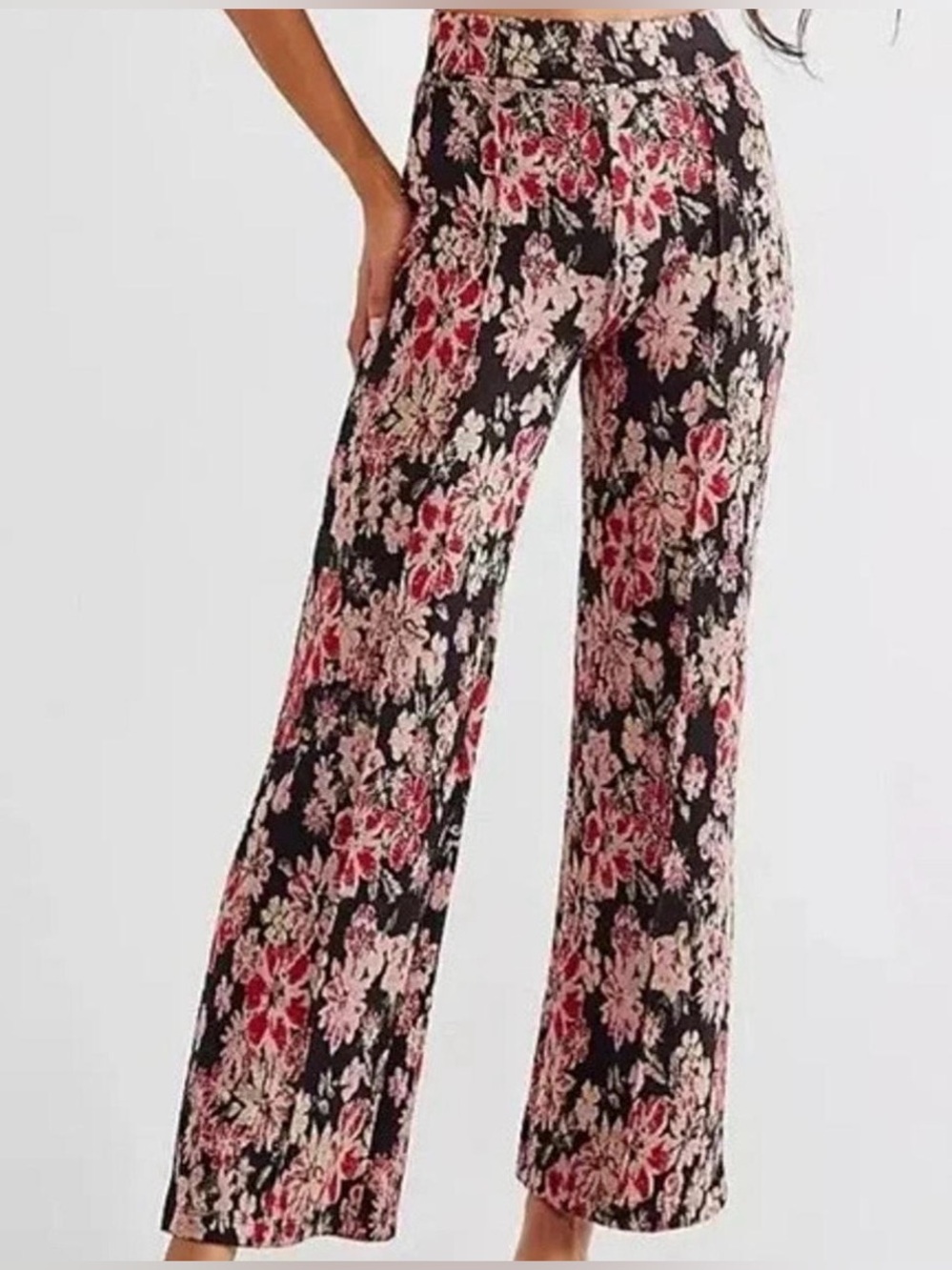 Free People Rita Flare Floral Bohemian Pants Size S
